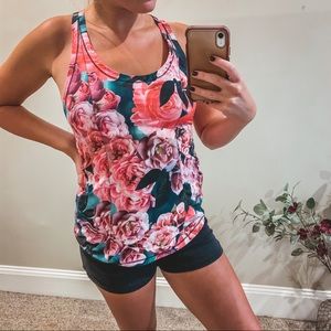 Lululemon Floral Workout Tank Top